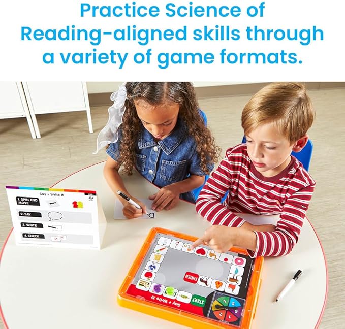 hand2mind Guided Phonics + Beyond Game Tray Center, Units 1-3, ﻿Tara West Science of Reading Classroom Materials, Phonics Manipulatives, Phonemic Awareness, Kindergarten Classroom Must Haves