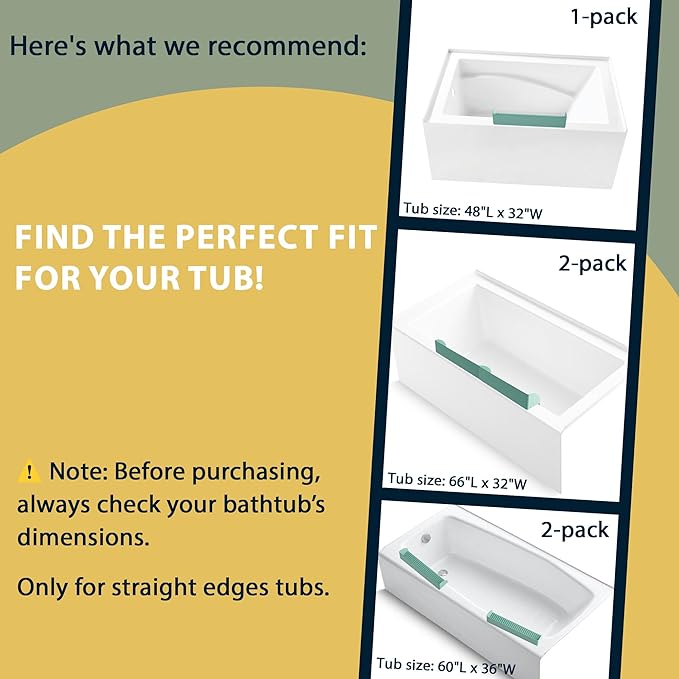 Bathtub Splash Guard for Tub - Silicone Tub Water Splash Guard with 4 Suction Cups, Bath Toy Holder, Tub Play Shelf for Kids, Bathtub Side Splash Guard Tray, Toddler Bathroom Essentials, 1Pack, Aqua