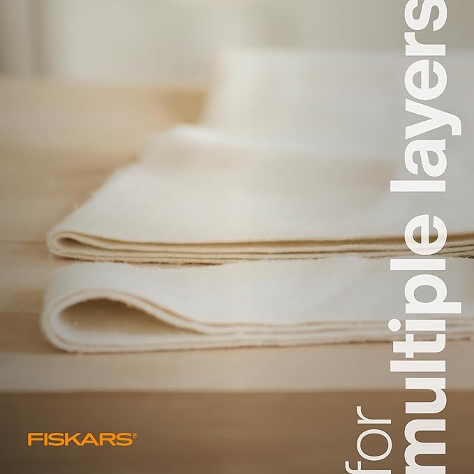 Fiskars Amplify RazorEdge Fabric Scissors - 10" Heavy Duty Fabric Shears with SoftGrip Ergonomic Handle, Premier Grade Stainless Steel Blades