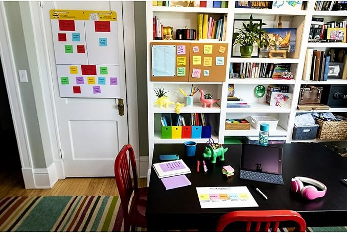 Post-it Dry Erase Sheets, 7 in x 11.3 in, 3 Sheets, Sticks Securely and Removes Cleanly (DEFSHEETS-3PK)