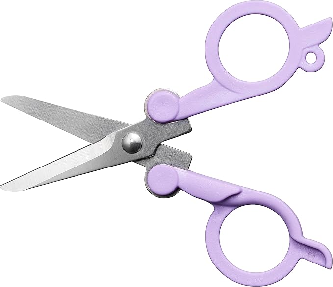 Fiskars Explore Folding Scissor, Designer Collection, Ultra Lilac, Travel Friendly