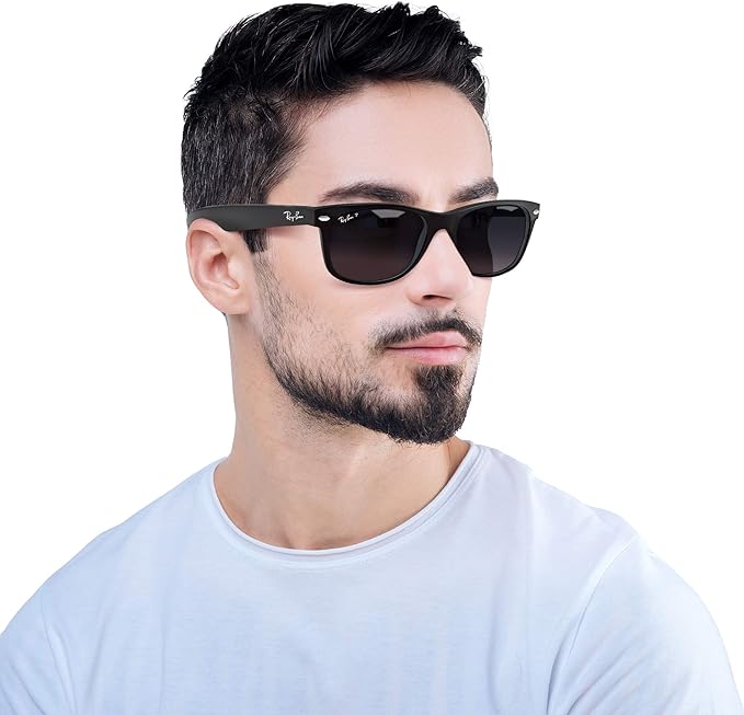 Ray-Ban RB2132 New Wayfarer Polarized Square Sunglasses
