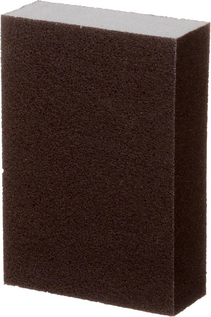 3M Sanding Sponge Block, 6-Pack, Extra Fine Grits, 3-3/4 in x 2-5/8 in, Designed For Sanding Wood, Paint, Metal, Plastic or Drywall, Features 3M Abrasive, Made with Durable Flexible Foam (CP000-6P-CC)