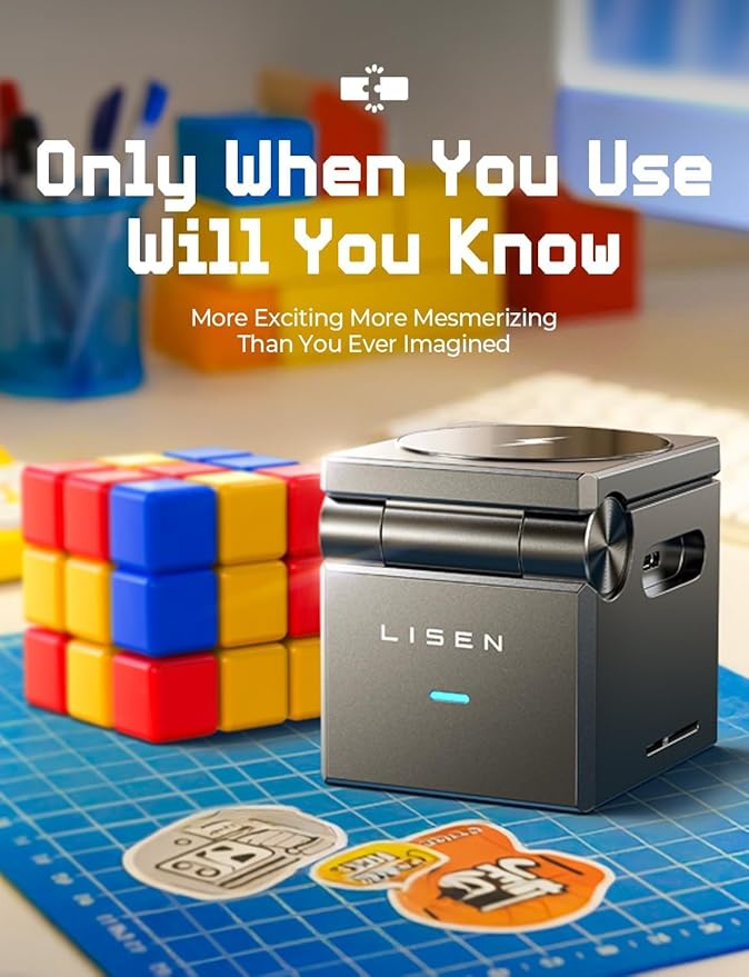 LISEN Qi2 Magsafe Charger Stand 3 in 1 Charging Station for Apple iPhone and Watch Charging Station for 15W Magsafe Charger Stand Cube, Foldable for iPhone 17 16 and Google Pixle 10, 10 Pro, 10 Pro XL