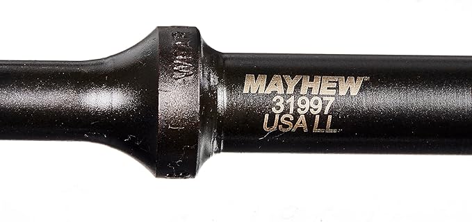 Mayhew Tools 31997 Pneumatic Taper Punch, 1/8" x 6", Black Oxide Finish