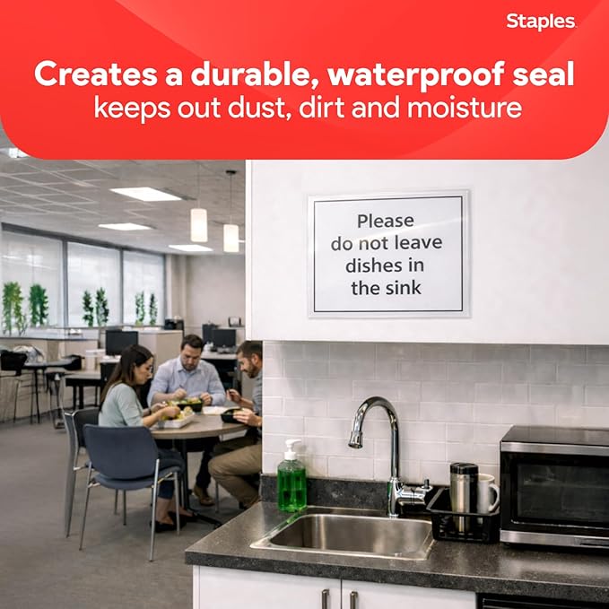Staples Thermal Laminating Pouches, Letter Size, 9 x 11.5 Inches, 3 Mil, 200/Pack, for Office & School Use