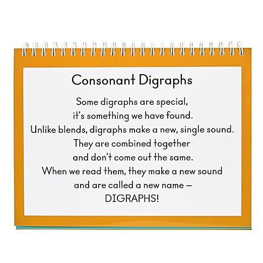 Really Good Phonics Decodable Readers Flip Chart, Consonant Digraphs and Special Digraphs, Learning Activities for Kids, Homeschool & Classroom Must Haves