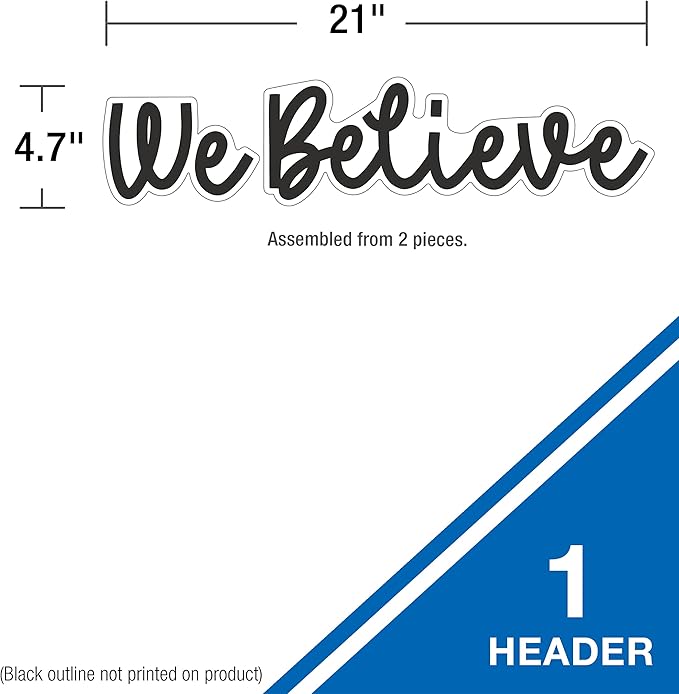 Carson Dellosa Education We Belong 82-Piece Motivational Bulletin Board Set, Motivational Bulletin Board Decorations with Boho Hearts & Dots, Positive & Inspirational Wall Decor, Boho Classroom Décor