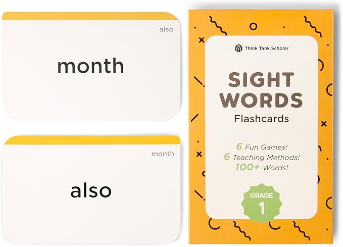 Award-Winning 1st Grade Sight Words Flash Cards – 100+ Dolch & Fry High-Frequency Words – Literacy Games for Ages 5–8 – Homeschool & Classroom Kit