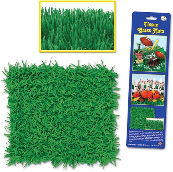 Packaged Tissue Grass Mats Party Decoration