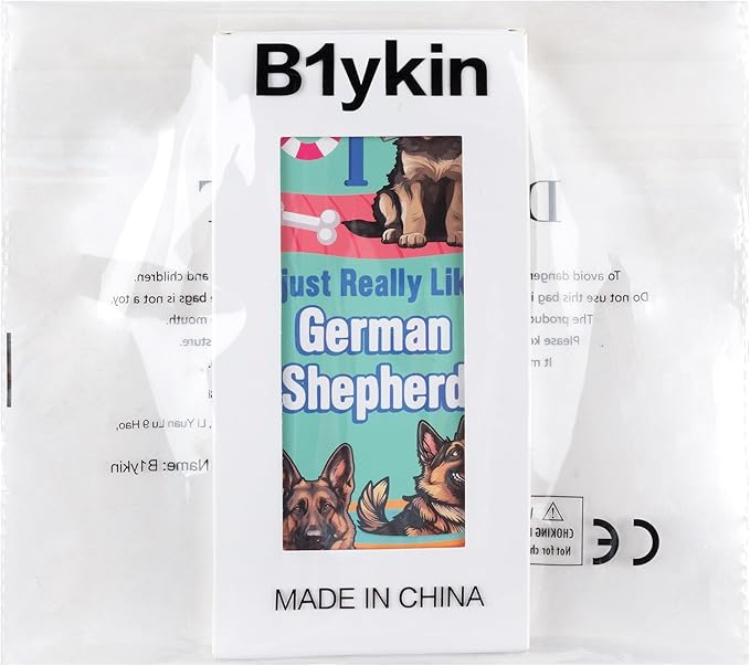 B1ykin Cute Sticky Notes Set - I Just Really Like German Shepherd Self-Stick Notes Pad, 550 Sheets Writing Memo Pages Sticky Notepad for Teacher Appreciation Gift School Office (German Shepherd)