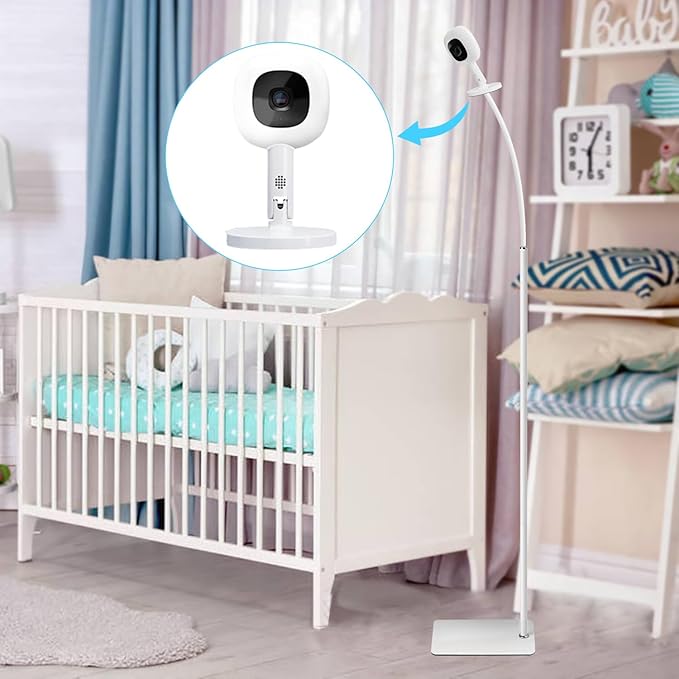 Baby Monitor Floor Stand Compatible with Hellobaby ,Infant Optics,Nanit Pro, Owlet Cam/Cam 2 Baby Monitor, Adjustable Height 67",Also fit for Cameras with 1/4 Thread Connection,Universal Camera Stand