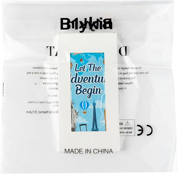 B1ykin Cute Sticky Notes Set - Let The Adventure Begin Self-Stick Notes Pad, 550 Sheets Writing Memo Pages Sticky Notepad for Teacher Appreciation Gifts, School Office Party Supplies (Begin Traveling)