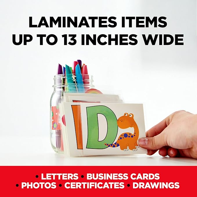 Scotch Thermal Laminator, Extra Wide 13 Inch Input, Ideal for Teachers, Small Offices, or Home (TL1302X)