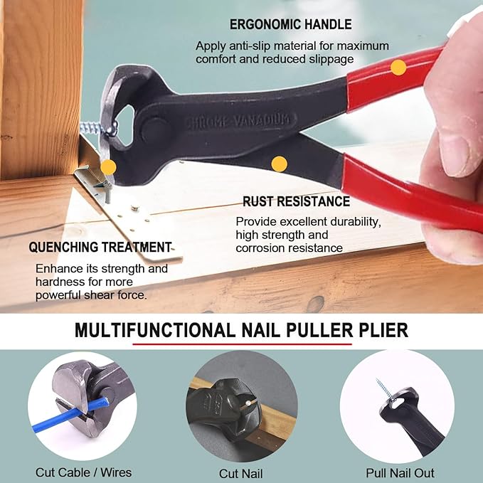 3Pcs Upholstery and Construction Staple Remover with Heavy Duty Staple Puller Remover, Tack Puller Tool, Carpet Nail Remover, for Furniture Floors Wall Wooden Case Carton Photo Frame