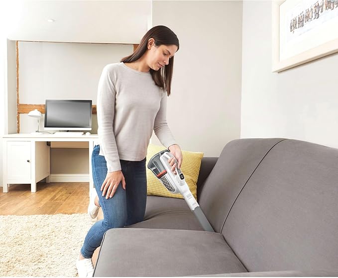 BLACK+DECKER Dust Buster Hand Held Vacuum Cordless Rechargeable, Portable Vacuum for Car, Extended Runtime, Powerful Suction, Extra Long Crevice Tool, AdvancedClean+ (HHVK320J10)