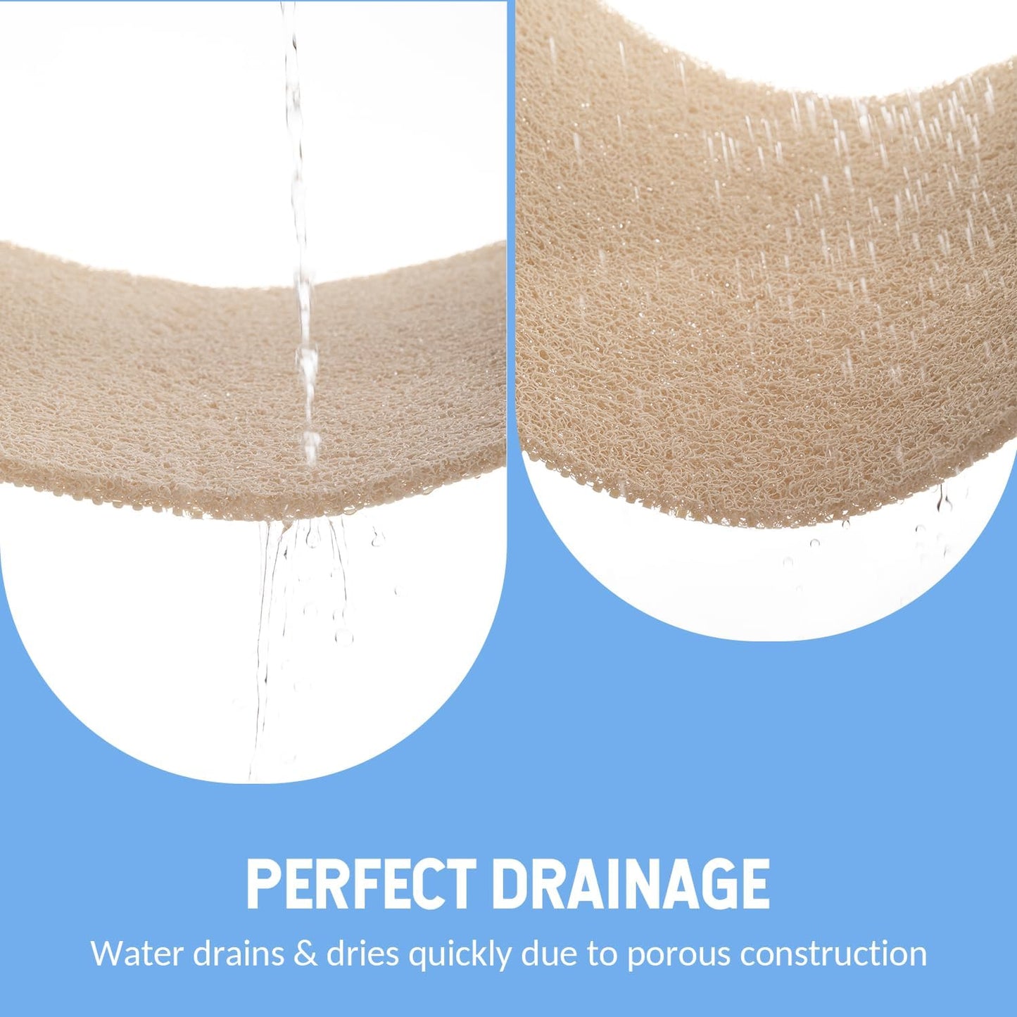 Non-Slip Bathtub Mat, Anti Slip Shower Mat, Fast Drying Bathtub Mats, Foot Scrubber Mat, Anti Slip Mat for Tub, Floor, Bathroom, Kitchen, Home, Hotel (Beige 36"×24")