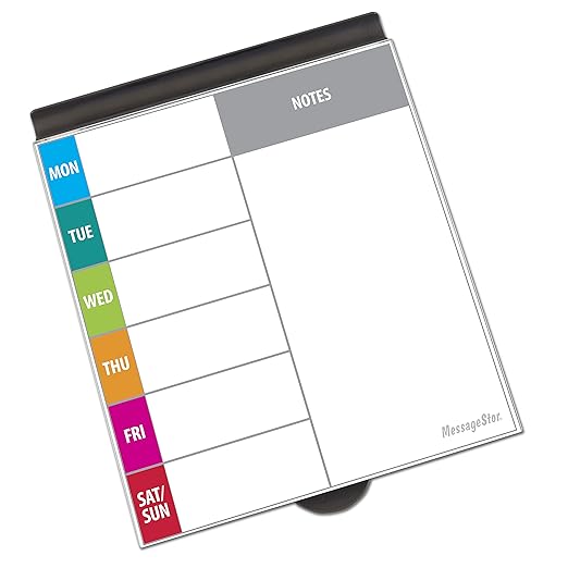 ECR4Kids MessageStor Dry-Erase Glass Board Memo Station, Desk Organizer, Assorted