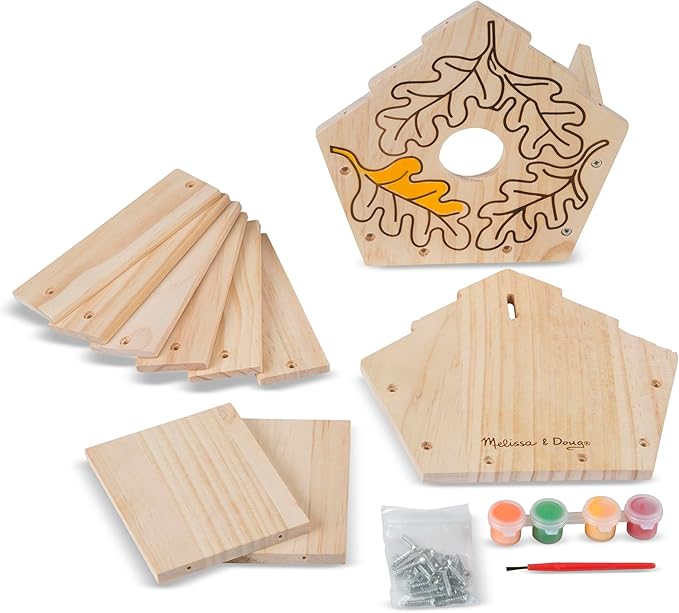 Melissa & Doug Created by Me! Birdhouse Build-Your-Own Wooden Craft Kit
