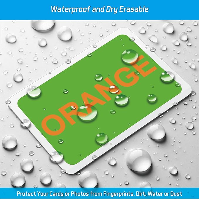 Self-Sealing Laminating Pouches, 3.4" x 5.4'', 18mil, 20 Pack, Easy-to-Use, No Machine Needed, Preserve Photos, 3" x 5" Index Cards, Durable, Waterproof, Ideal for Home, Office & School Use