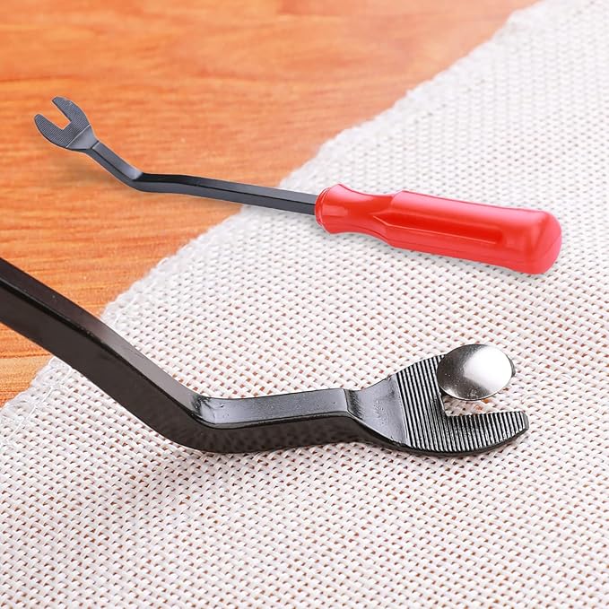 2PCS Upholstery and Construction Staple Remover with Tack Puller Tool, Nail Puller, Carpet Remover, for Removing Various Staples for Furniture, Floor, Wooden Case, Carton, Photo Frame, Carpet