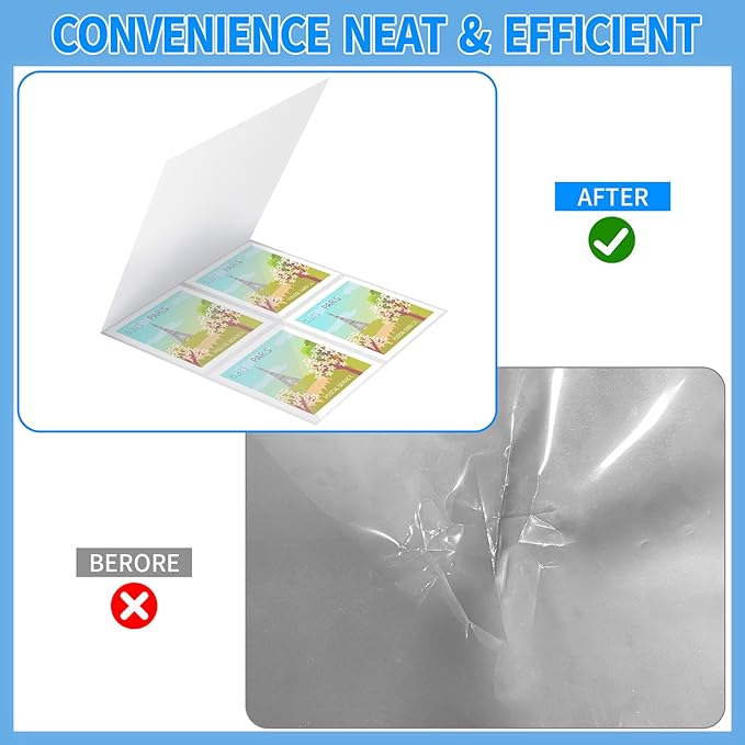 Laminator Carrier Sleeve Lamination Carrier Thermal Laminating Carriers Sheets Thermal Carrier Sheet for Laminator with All Brand Laminating Pouch (10, Letter Size)