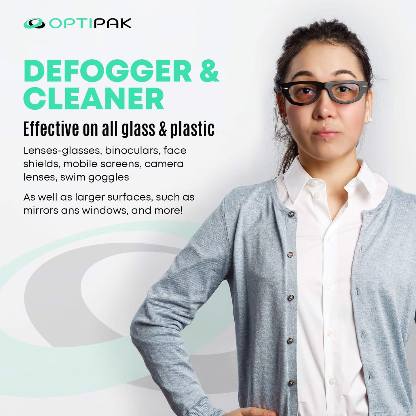 Anti Fog Wipes for Glasses, Binoculars, Face Shields, Ski Masks or Swim Goggles | Pre-Moistened Cleaning Antifog Lens Wipes for Eyeglasses and Defogger for Glasses (30 Count Pack of 2)