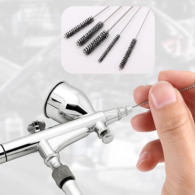 Carburetor Cleaning Kit Torch Tip Cleaner, Includes 3 Double-Ended Brushes 1 Single Head Brush 23 Needles 5 Nylon Brushes 1 Scraper & 4 Cleaning Hooks Tool for Motorcycle ATV Mower Small Engine