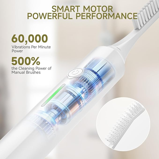 Electric Crevice Cleaning Brush, IPX7 Waterproof Grout Scrub Brush with 2 Replaceable Heads, Power Shower Scrubber for Kitchen, Bathroom, Window Track & Tight Gaps Cleaning