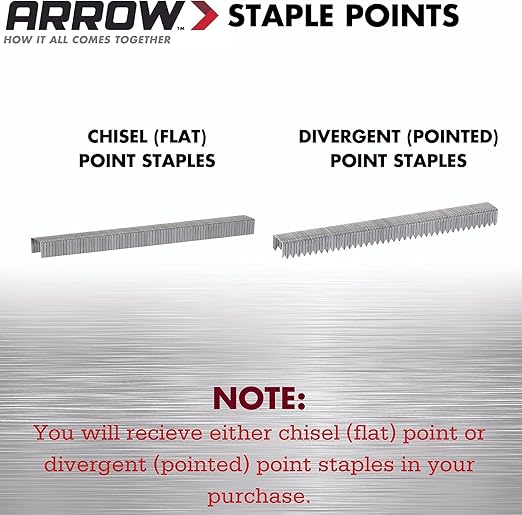 Arrow Fastener 506IP Heavy Duty T50 Staples for Upholstery, Construction, Furniture, Crafts, 3/8-Inch Leg Length, 3/8-Inch Crown Size, 5000 Pieces ( Pack of 1)