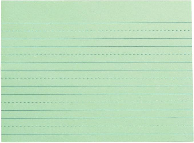 School Smart Green Newsprint Practice Paper, 1 Inch Rule, 12 x 9 Inches, 500 Sheets