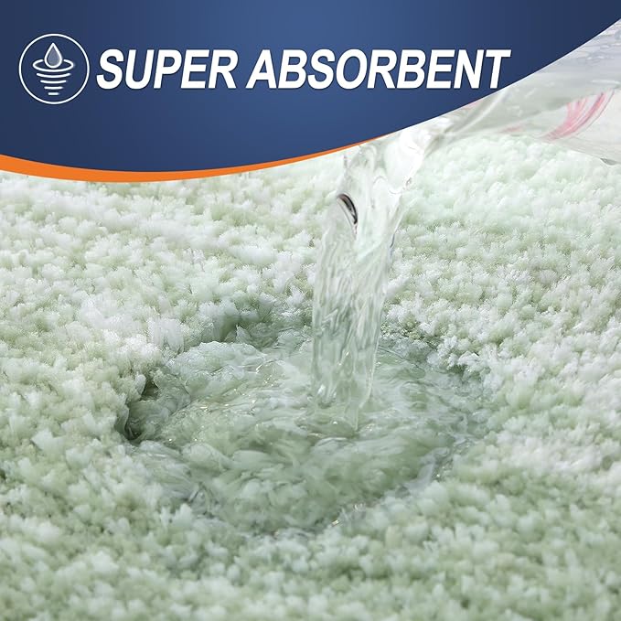 OLANLY Bathroom Runner Rugs 47x24, Extra Soft Absorbent Microfiber Bath Rugs, Rubber Backing, Quick Dry, Washable Bath Mats for Bathroom Floor, Tub and Shower, Home Decor Accessories, Sage Green