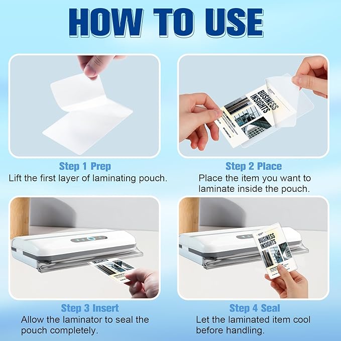 1000 Pack 5mil 2.3x3.7 Thermal Laminating Pouches Badge Laminate Pouches Clear Laminated Luggage Tags Printable Laminator Pouches for Business Permits Cards Hold 2x3.5 in Business Card