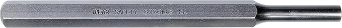 Mayhew Tools 71019 SAE Pin Punch, 5/16 x 1.25" Pin, 6" OAL x 7/16" Body, Shot Blast Finish