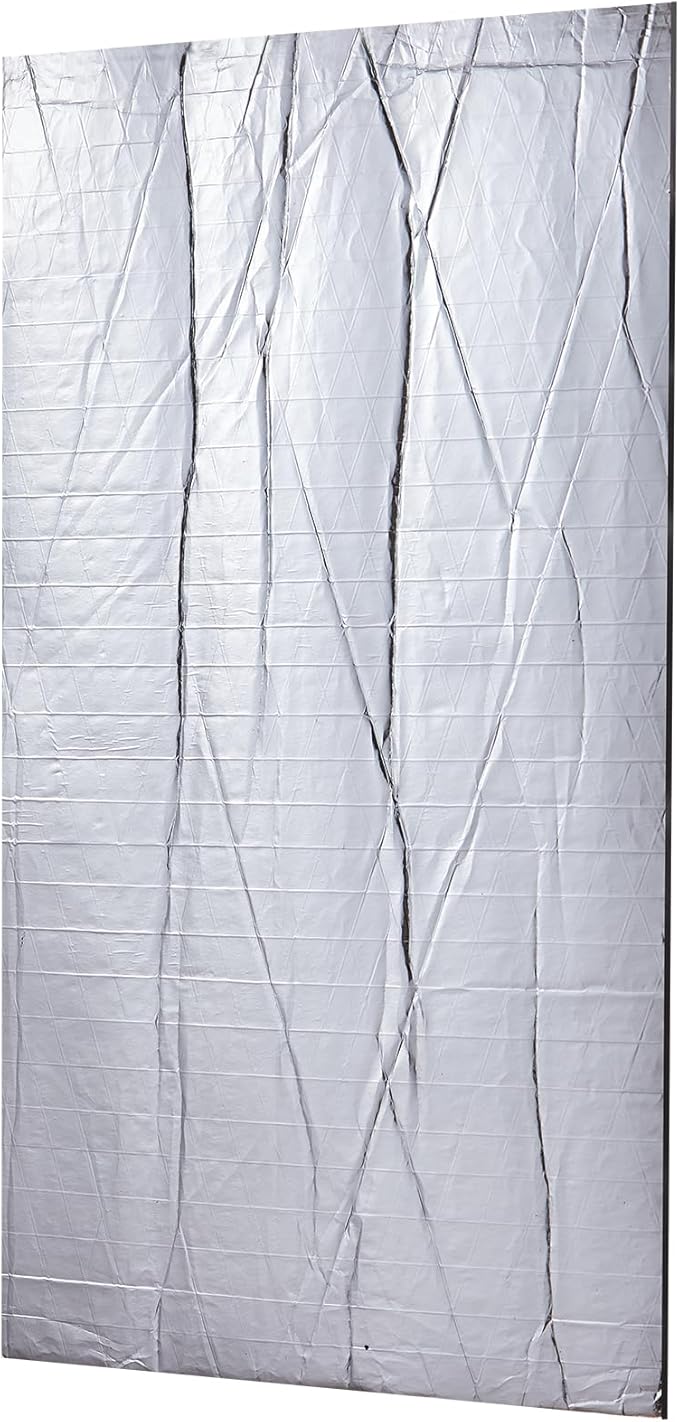 VEVOR Noise Grabber Mass Barrier, 16.5x315 in (36sq.ft) Roll of Soundproofing Mat, 200mil Thick Mass-Loaded High Density Aluminum Foil Foam Surface, Double Layer Structure Acoustic Insulation Sheet