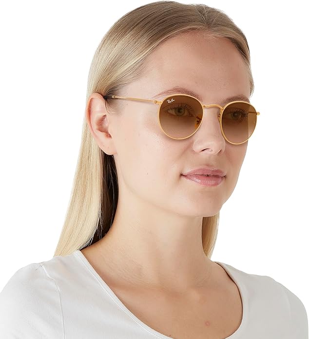 Ray-Ban Unisex Rb3447 Round Metal Round Sunglasses
