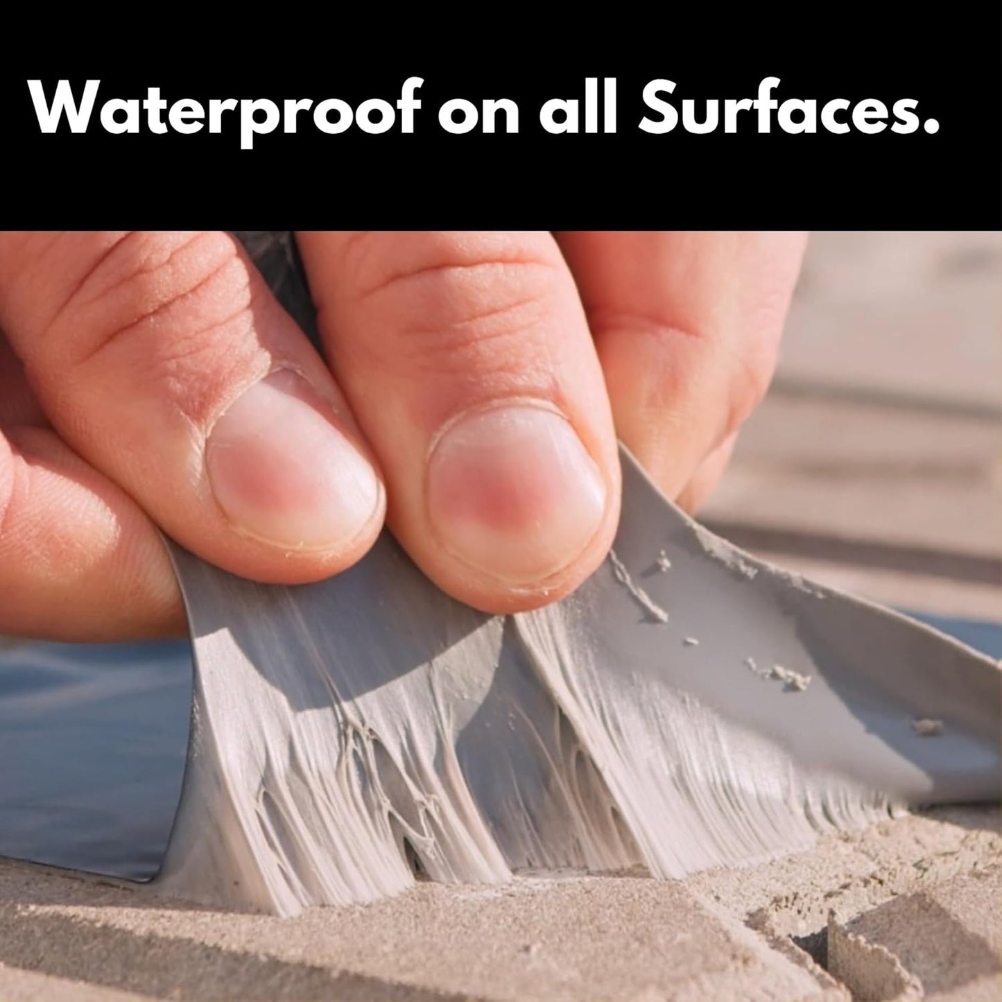 HSS Sealant Tape with MicroSealant - Waterproof Commercial Roofing Tape for Roof and RV Repair - UV- & Weatherproof - Black - 2 inch x 25 feet