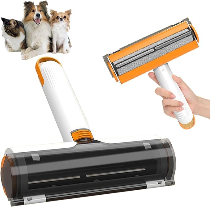 Reusable Lint Roller – Original Size Pet Hair Remover for Cats & Dogs, Portable & Eco-Friendly for Furniture, Couch, Carpet, Car, Rugs & Bedding
