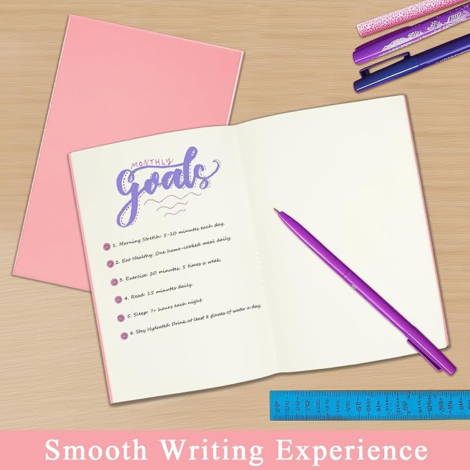 12 Pack Blank Books for Kids - 5.5"x 8.3", 60 Pages - Small Journals Bulk, Girls Notebooks for Drawing & Writing, Sketchbooks w/Colorful Soft Cover, Unlined Paper, A5 Travel Size