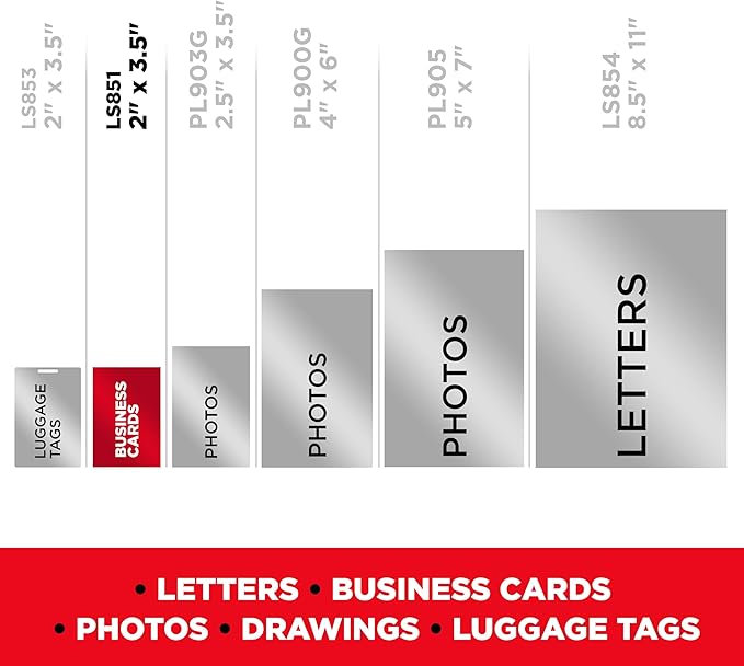 Scotch Self-Sealing Laminating Pouches, 2 in x 3.5 in Business Card Size, Great for Gift Tags, 25-Pack