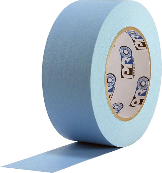 ProTapes Colored Crepe Paper Masking Tape, 60 yds Length x 1" Width, Light Blue (Pack of 1)