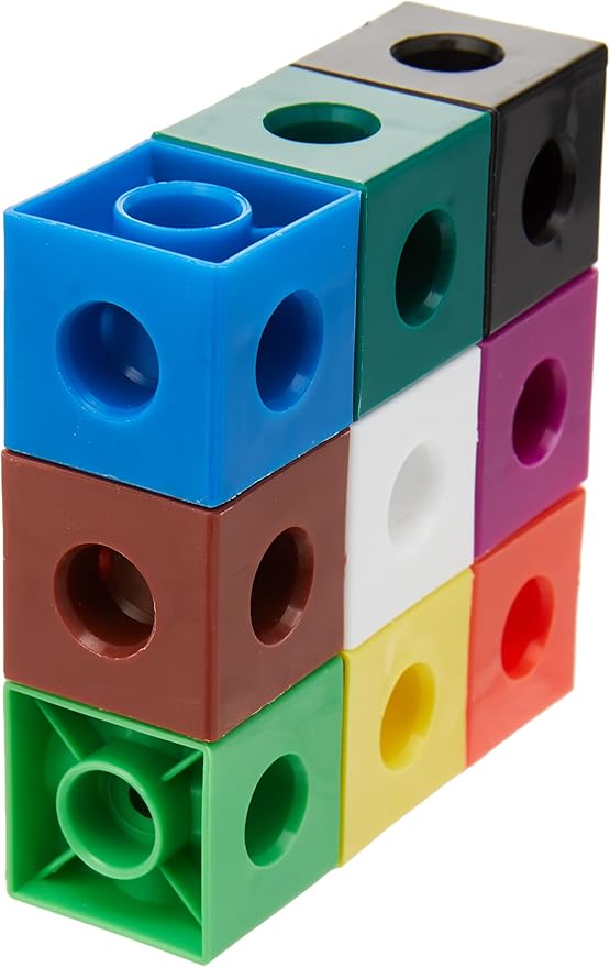 Learning Resources Snap Cubes - 100 Pieces, Ages 5+ Homeschool and Classroom Supplies, Educational Counting Toy, Math Games for Kids, Teacher Aids