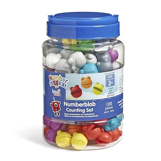 hand2mind Numberblocks Numberblob Counting Set, Math Counters, Educational Math Manipulatives, Numbers for Toddlers, Preschool Learning Toys, Counting Manipulatives for Kindergarten