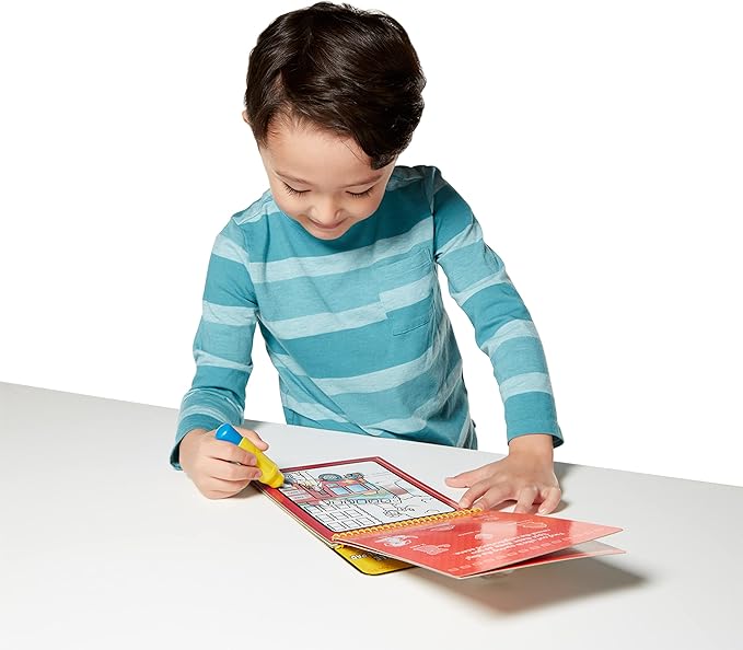 Melissa & Doug On The Go Water Wow! Mess Free Coloring Book, Reusable Water-Reveal Activity Pad, Vehicles, Travel Toys, Party Favors, for Toddlers & Kids Ages 3+ - FSC Certified