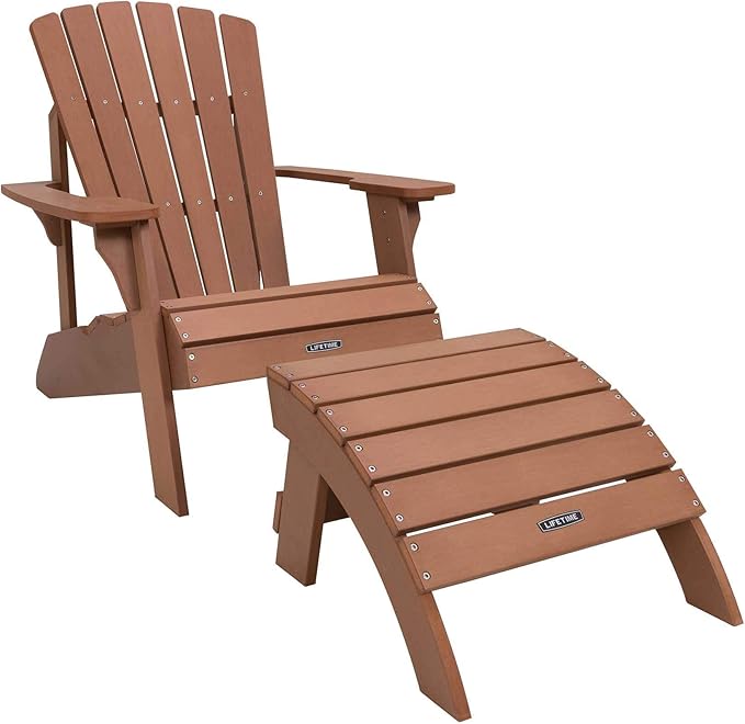 Lifetime 60245 Adirondack Ottoman, Brown