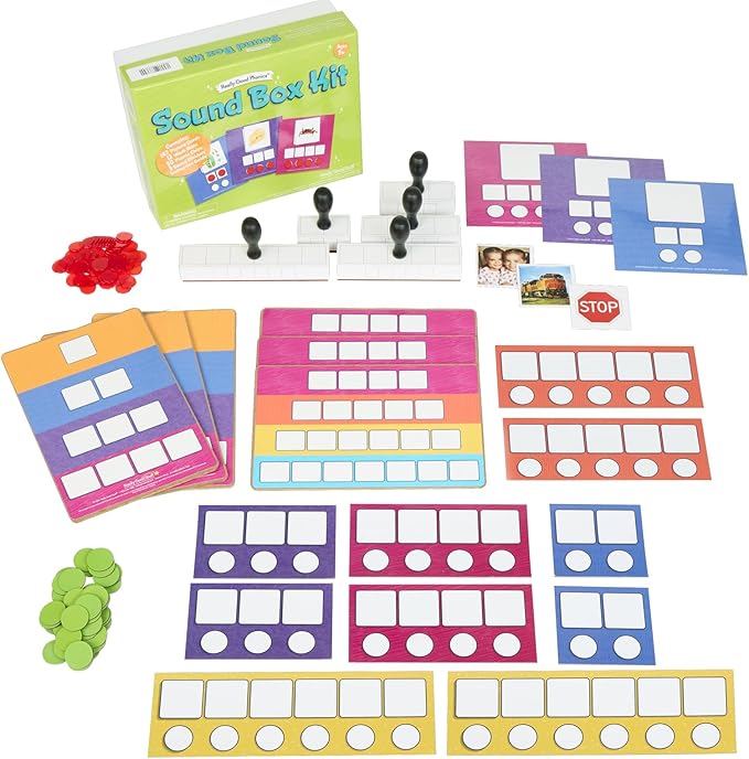 Really Good Phonics Sound Box Mats & Chips 6 Student Kit with Teacher Demo
