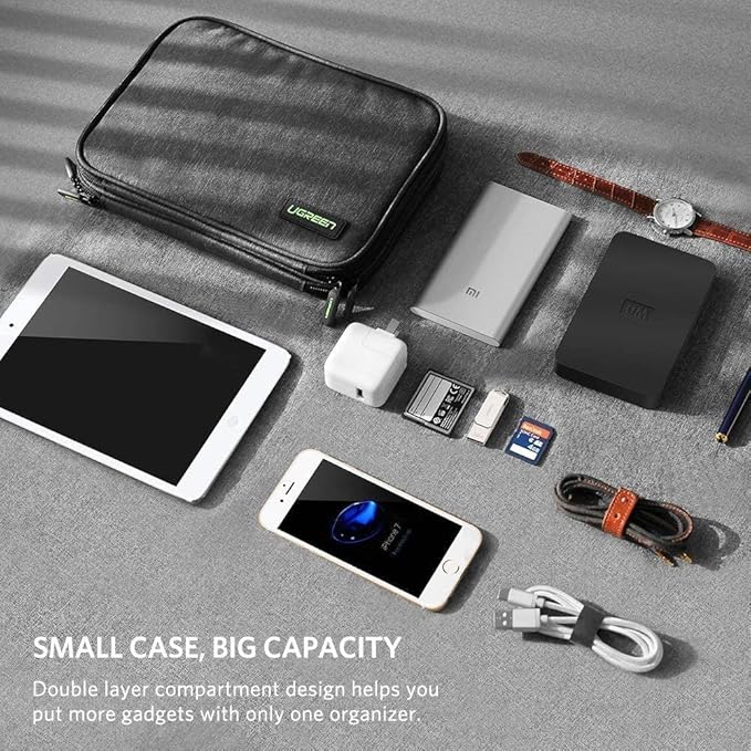 UGREEN Electronics Cable Organizer Bundle with Travel Case