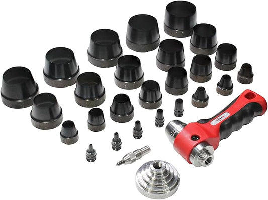 Mayhew Tools 66080 Hollow Punch, 26-Piece Set, Black