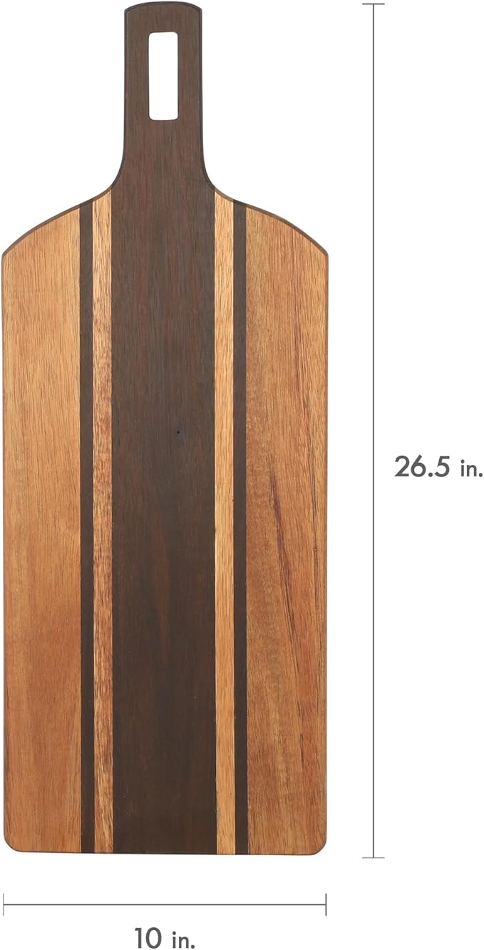 Kenmore San Ysidro 21.5" x 8" Acacia Wood Cutting and Serving Charcuterie Board W/Handle