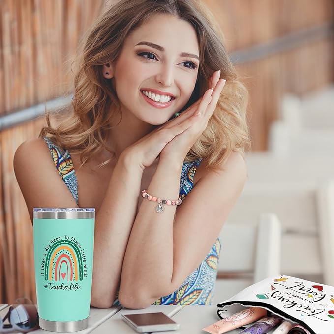 UAREHIBY Teacher Appreciation Gifts for Women,Teacher Gift with 20 OZ Tumbler for Birthday,Back to School Gift from Student,Teachers Valentines Day ChristmasThank You Gifts